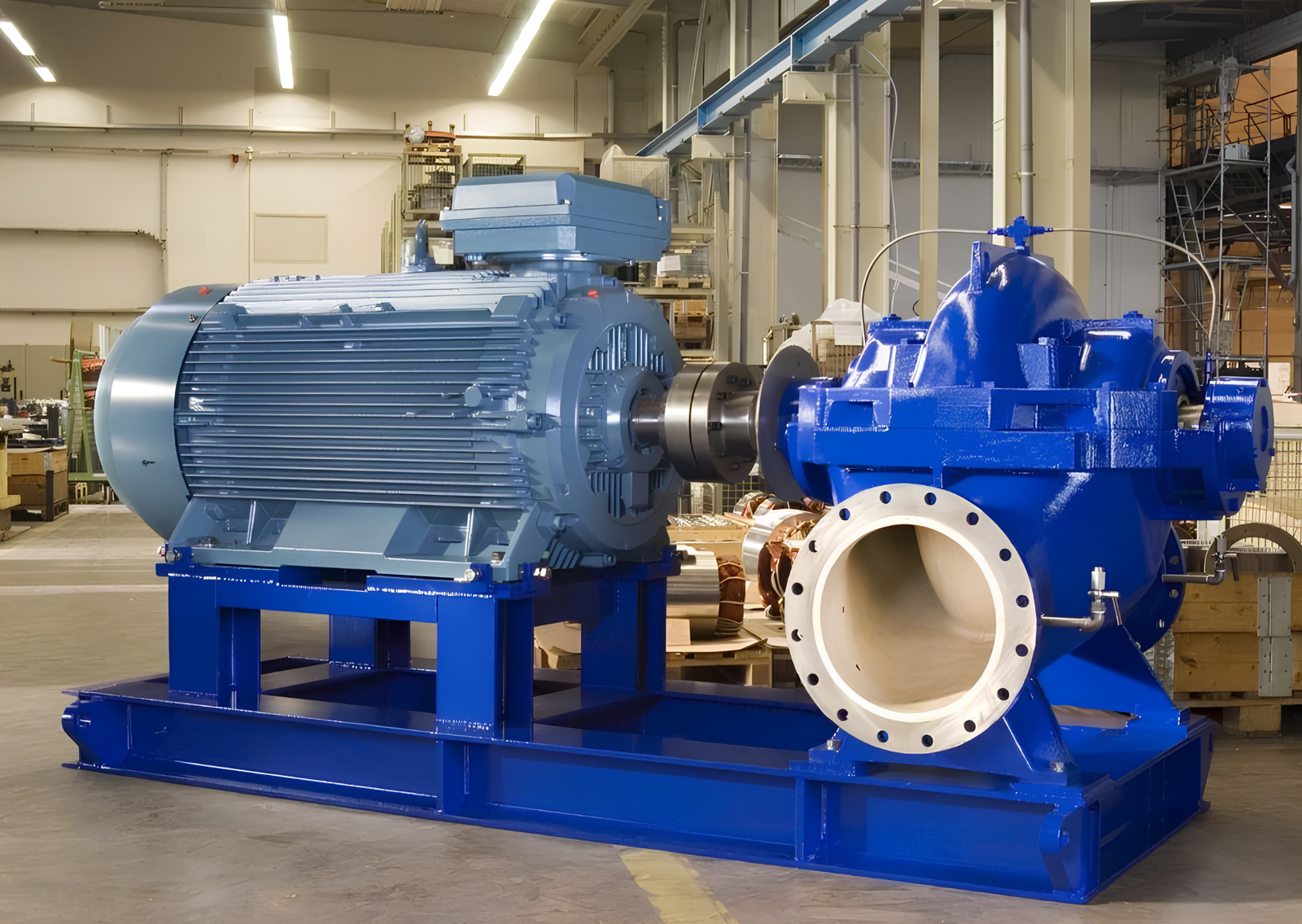 Flange and foot-mounted electric motors with starters
